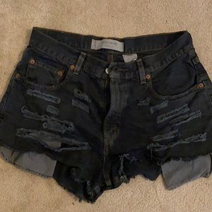 Vintage Levi Jean shorts bought at a Aritzia